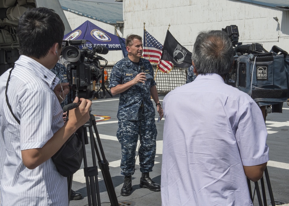 USS Fort Worth media tour