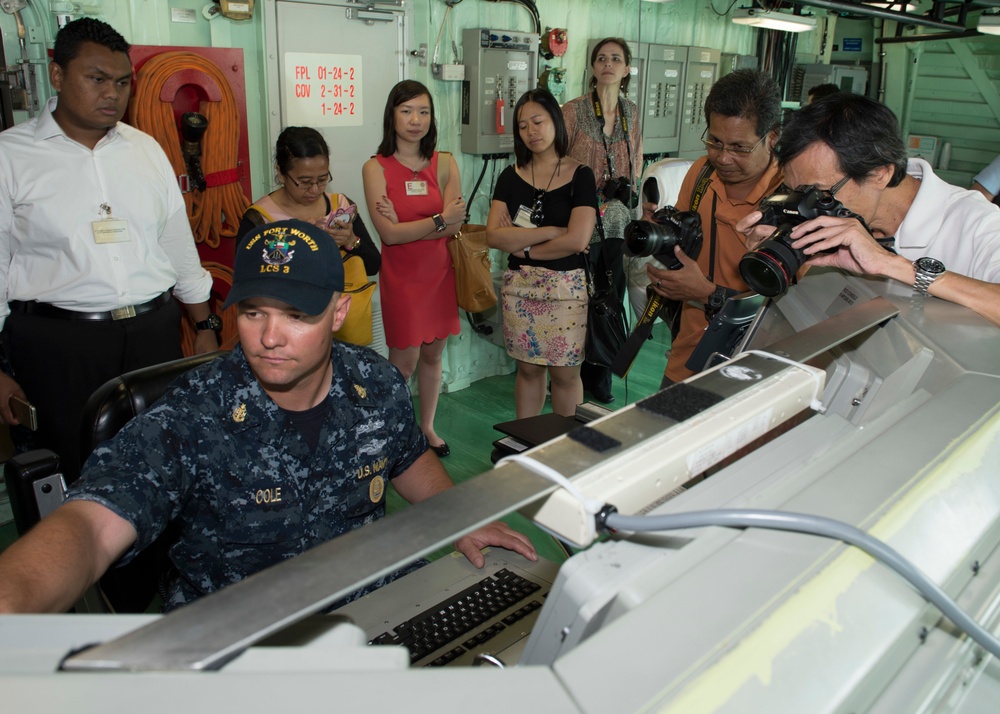 USS Fort Worth media tour