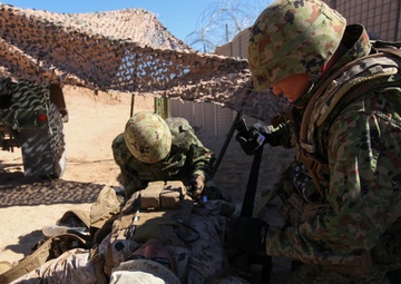 Japanese Forces learn tactical combat casualty care