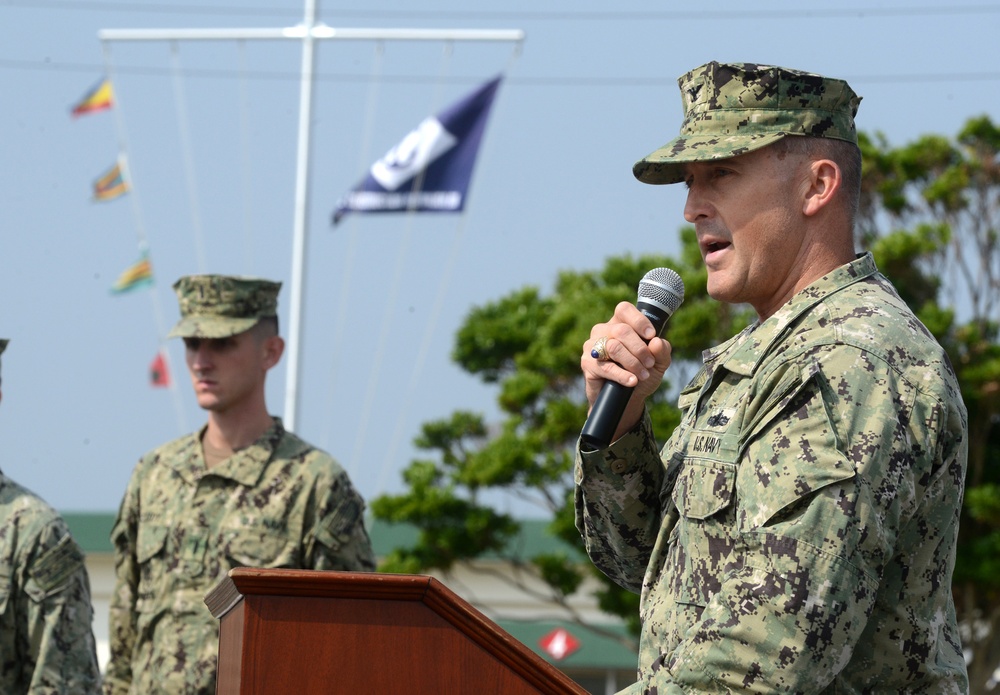 NMCB 5 takes the helm at the Pacific Seabee HQ