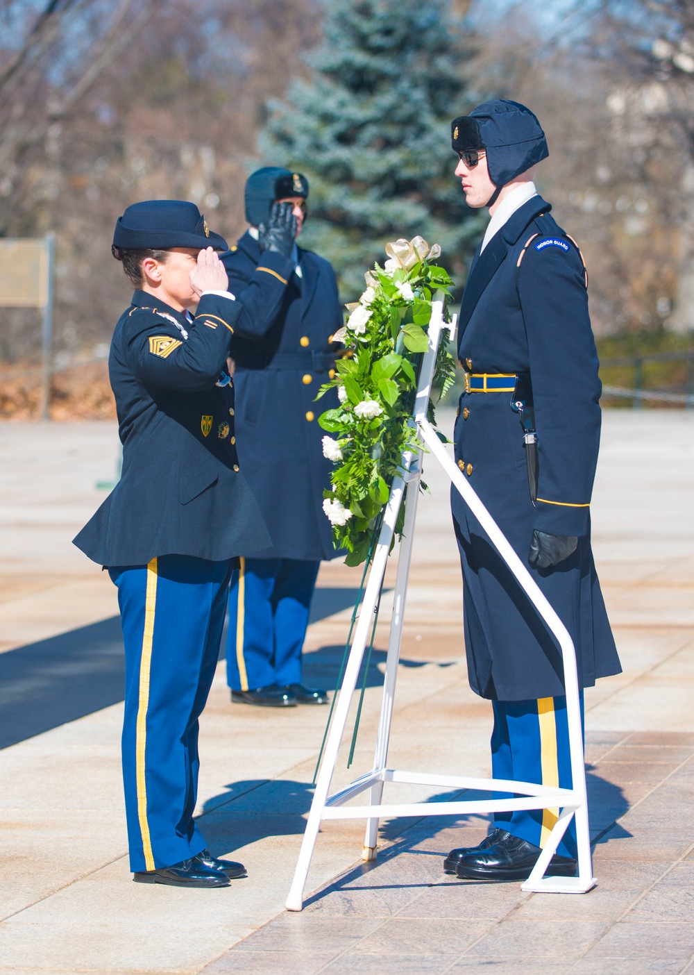 ANC's First Senior Enlisted Adviser at Tomb of Unknown Soldier