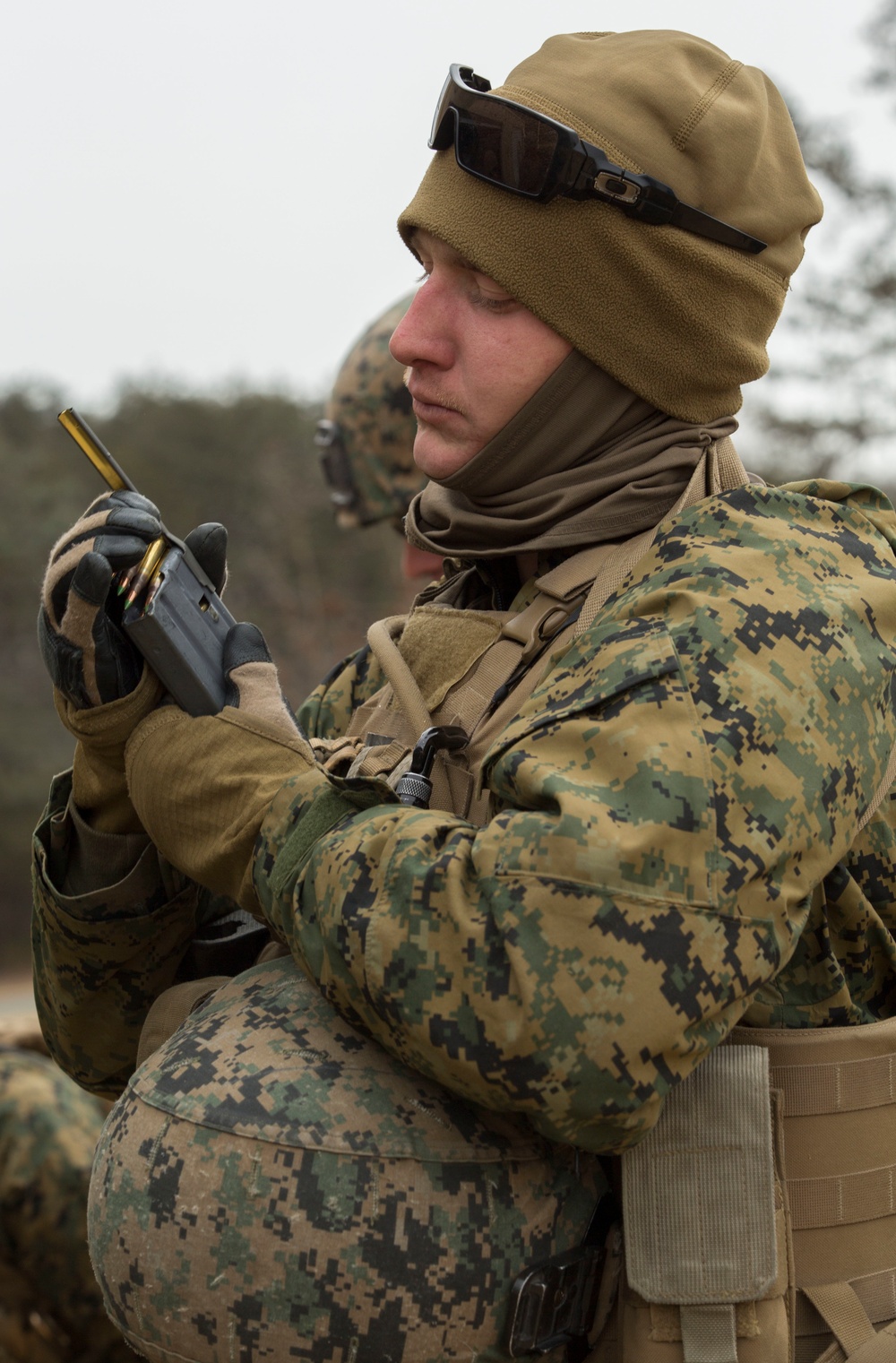 2nd Transportation Support Battalion Marines conduct range training at Quantico, Va.