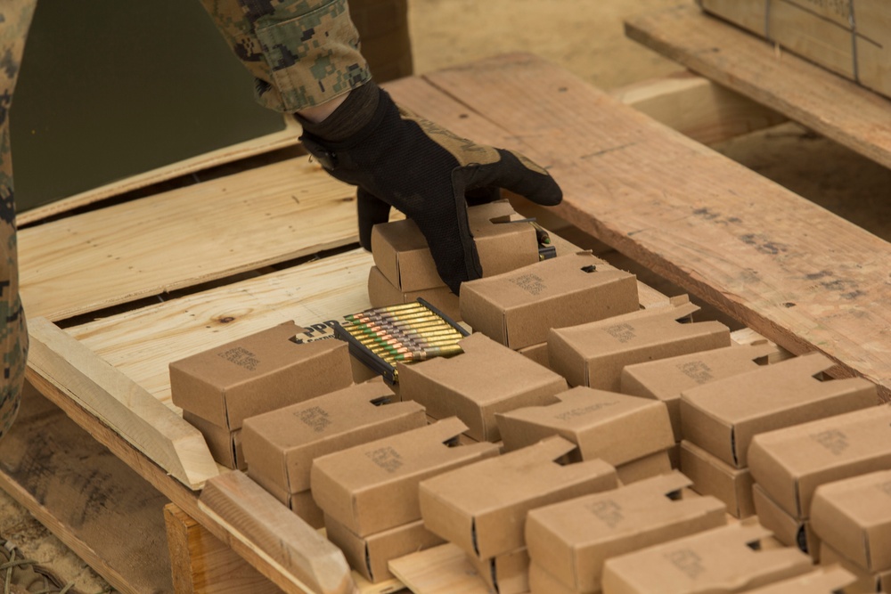 2nd Transportation Support Battalion Marines conduct range training at Quantico, Va.