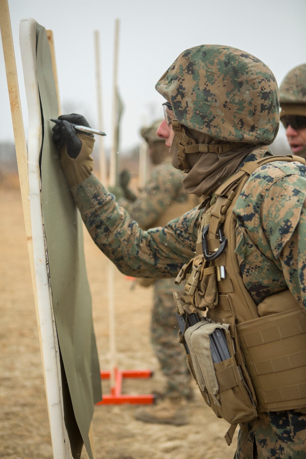 2nd Transportation Support Battalion Marines conduct range training at Quantico, Va.