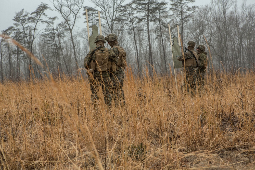 2d Transportation Support Battalion Marines conduct range training at Quantico, Va.