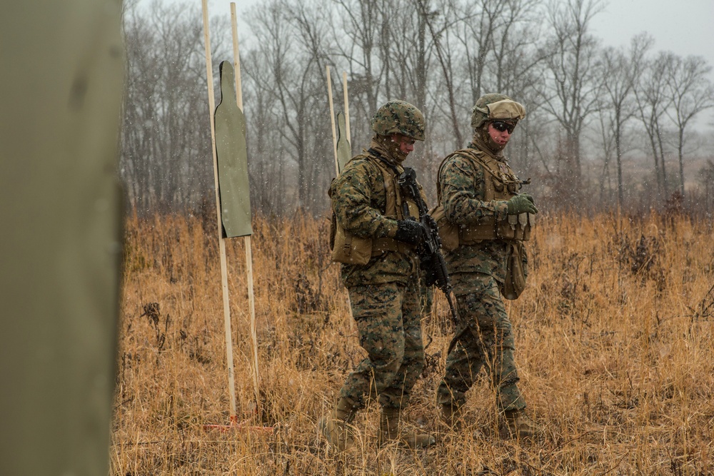 2nd Transportation Support Battalion Marines conduct range training at Quantico, Va.