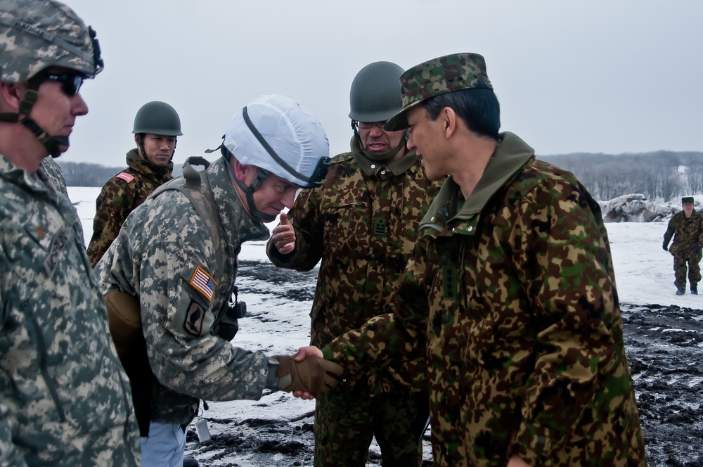 Japan, US armies train together during Exercise North Wind 2015