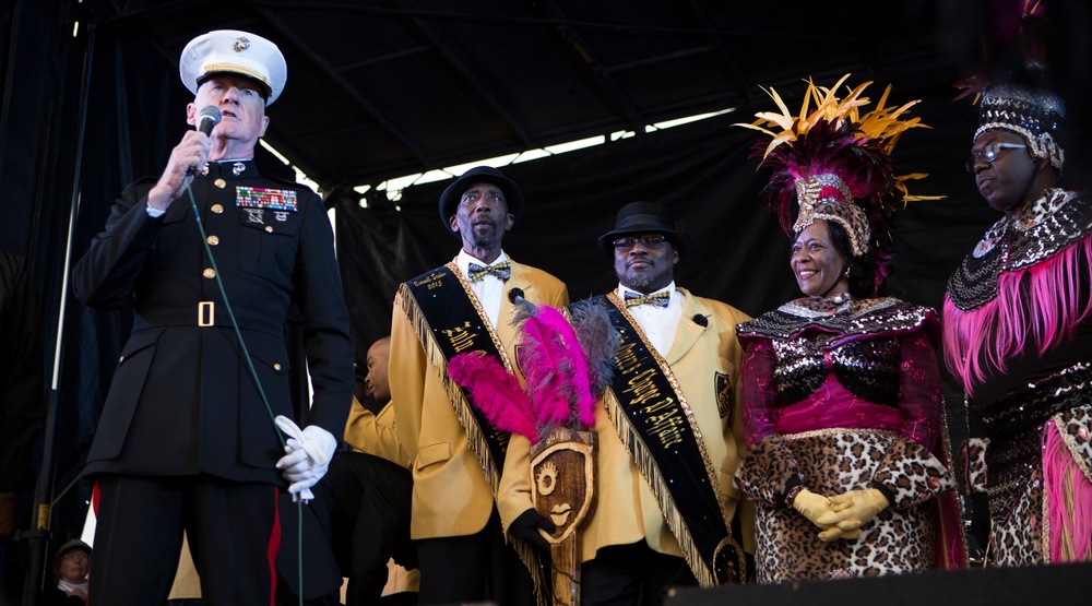 Lt. General Richard P. Mills celebrates Lundi Gras 2015