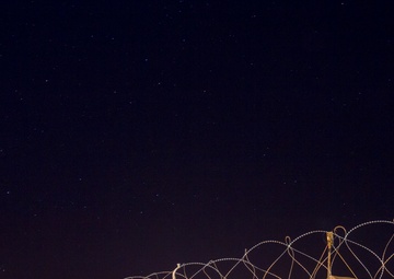 Cav command post preps in the desert