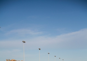 Cav command post preps in the desert