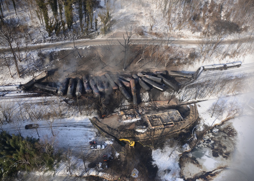West Virginia train derailment response
