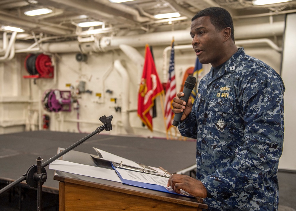 USS Green Bay African-American History Month celebration