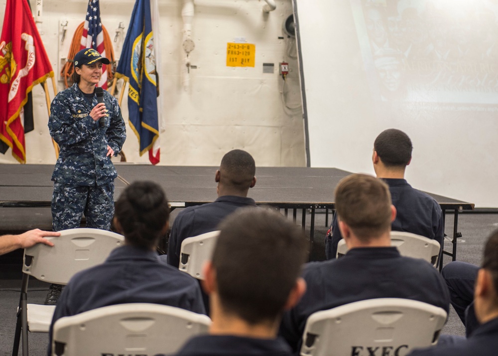 USS Green Bay African-American History Month celebration