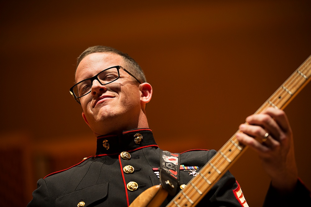 Marine Band performs for Central Washington University students in Ellensburg