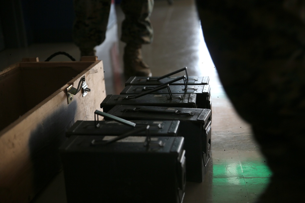 Marine Corps dog handlers rehearse explosive detection measures