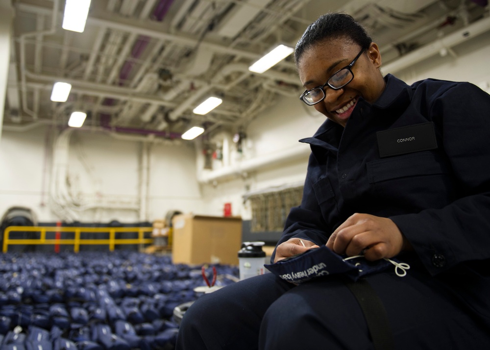 Maintenance aboard USS America