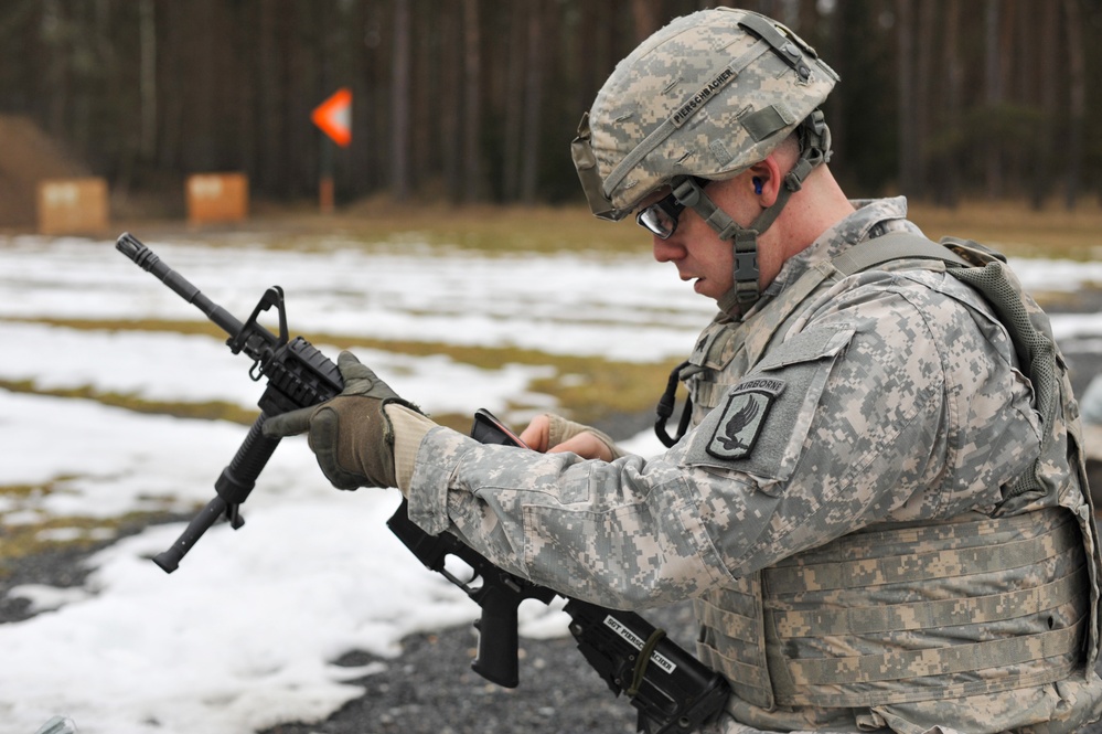 1-91 CAV weapons qualification