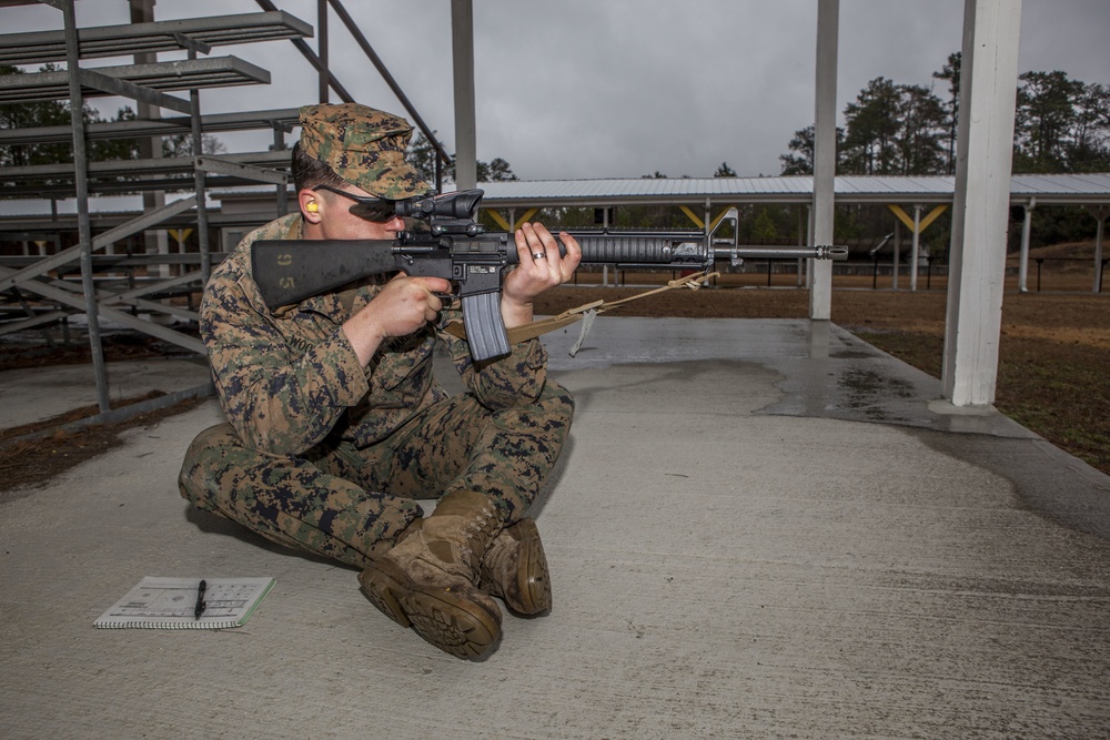 Marines with WTBN Demonstrate Firing Positions