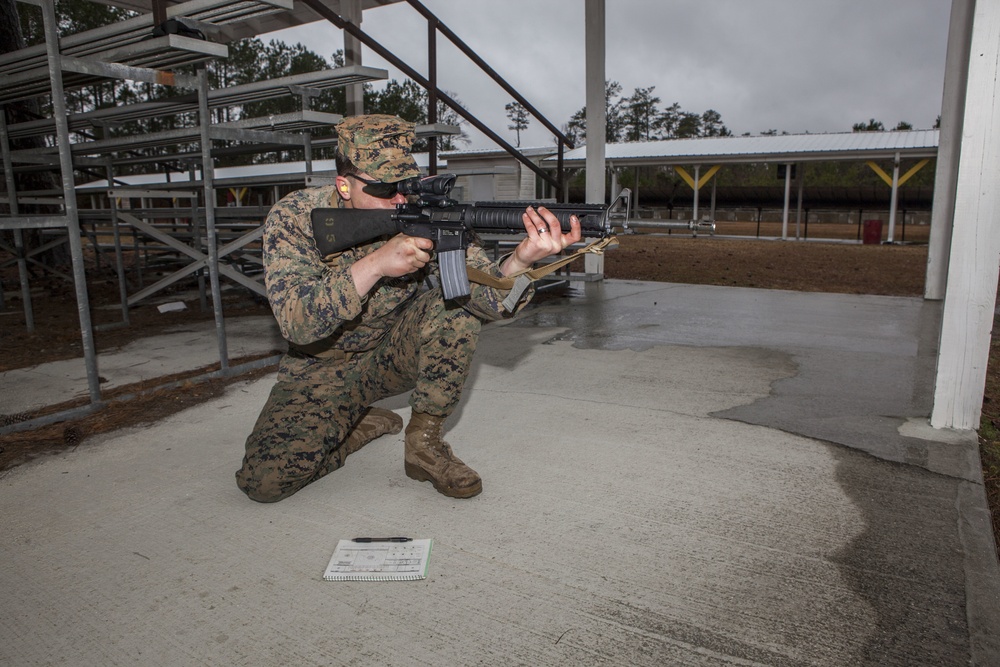 Marines with WTBN Demonstrate Firing Positions