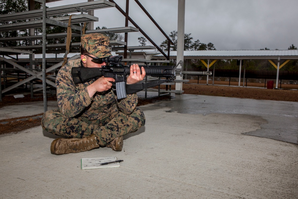 Marines with WTBN Demonstrate Firing Positions