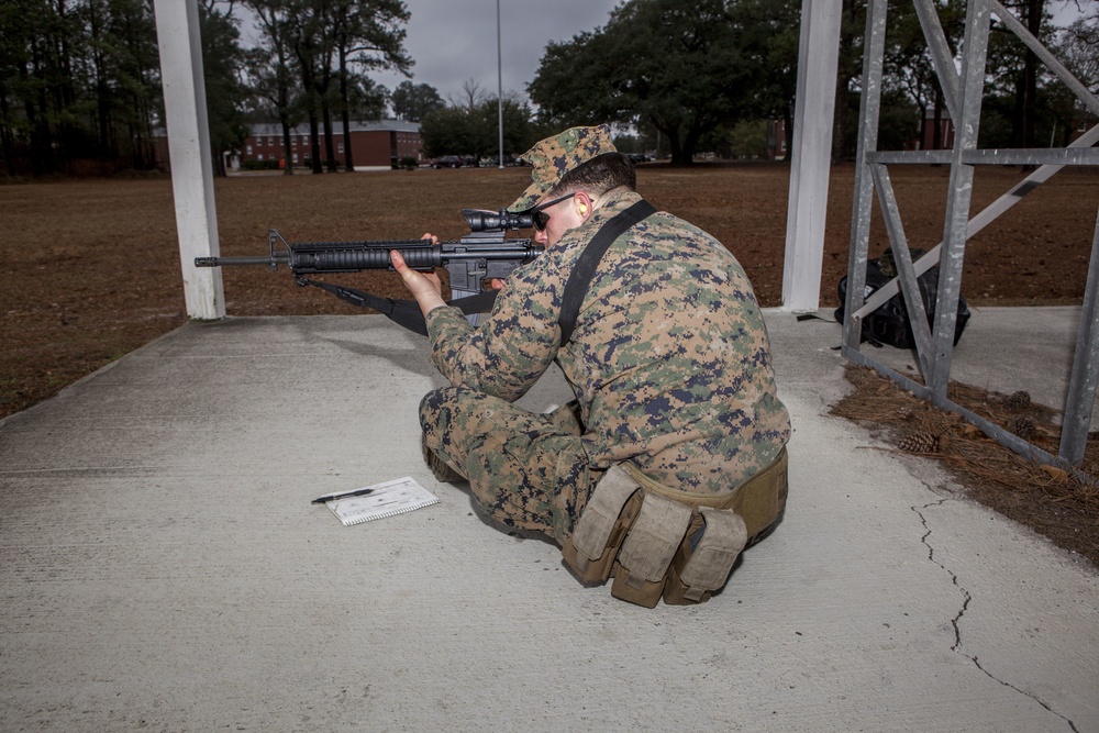 Marines with WTBN Demonstrate Firing Positions