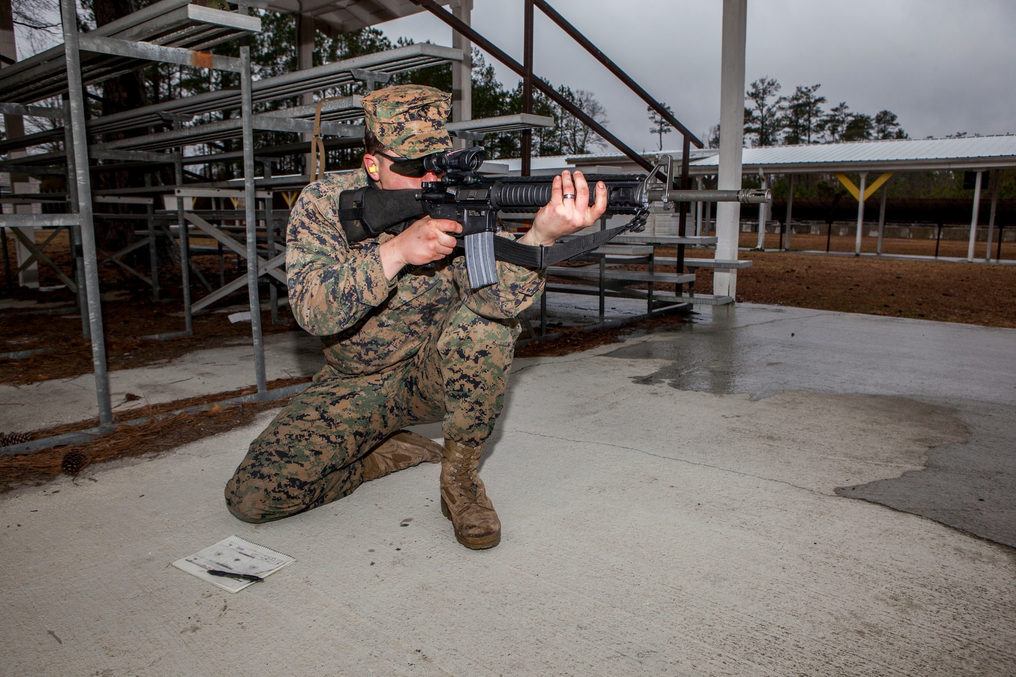 Kneeling Shooting Position Rifle
