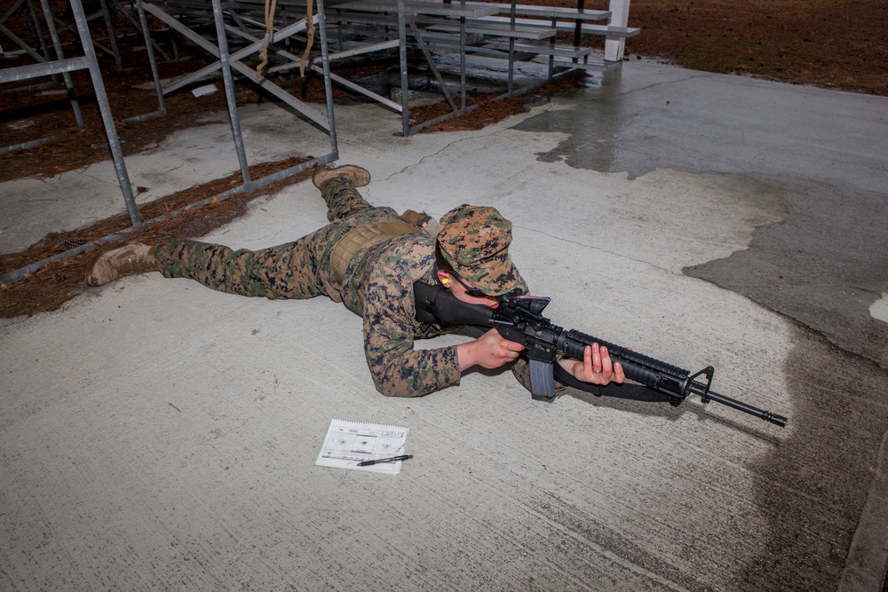 Marines with WTBN Demonstrate Firing Positions