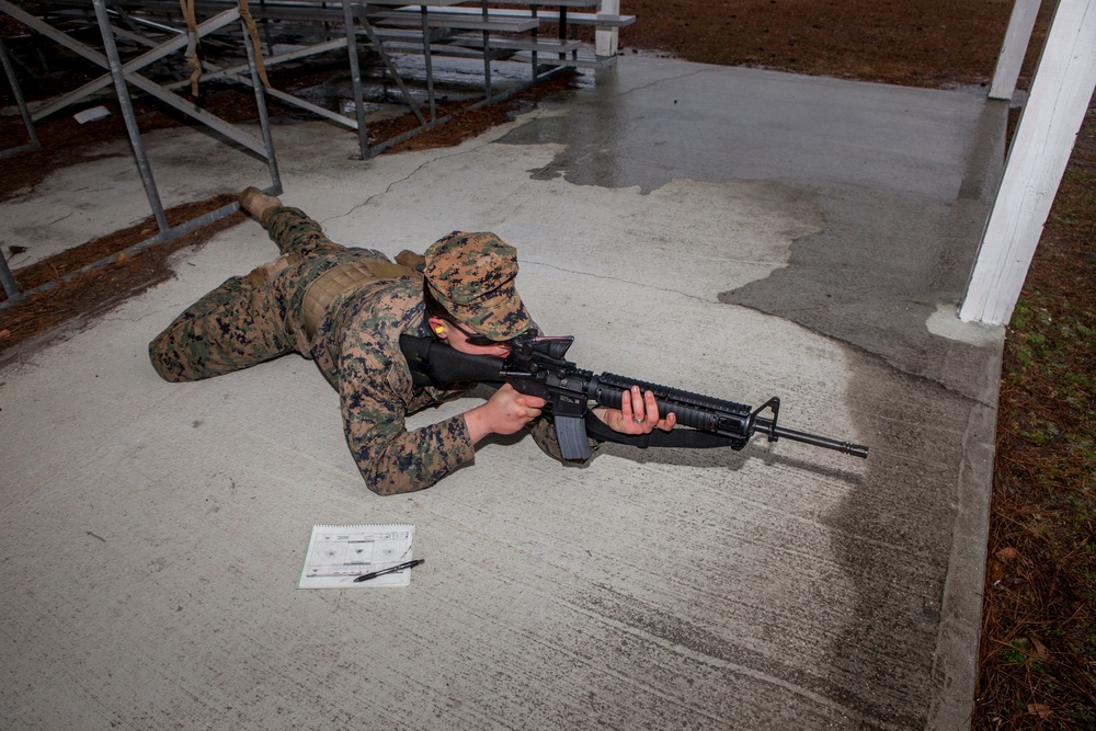 Marines with WTBN Demonstrate Firing Positions