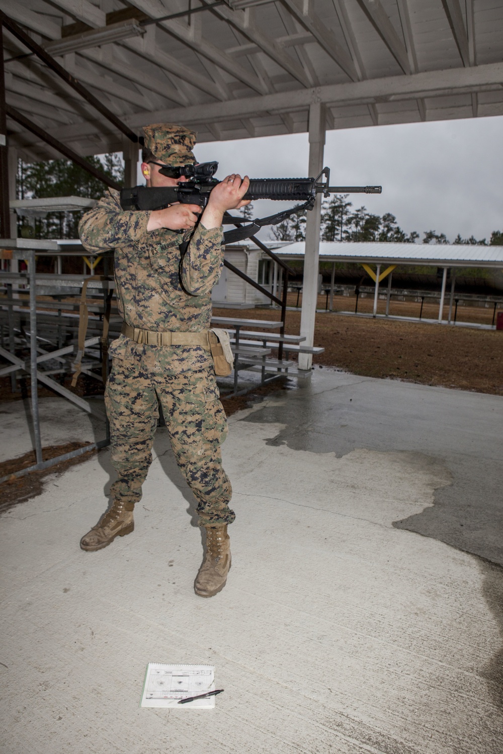 Marines with WTBN Demonstrate Firing Positions