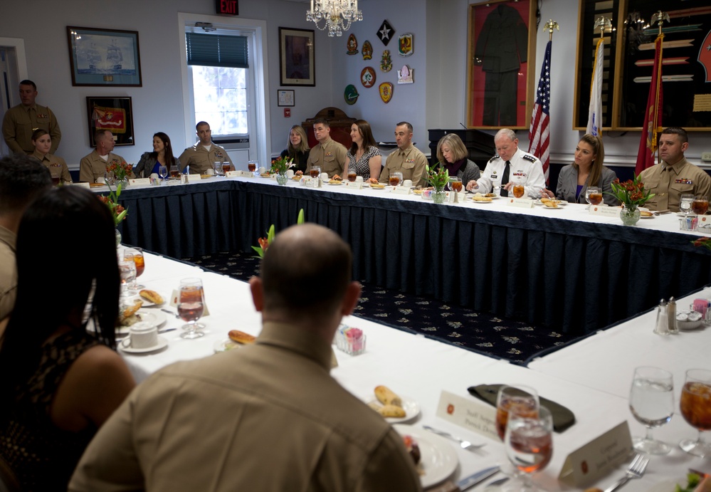Chairman of the Joint Chiefs of Staff Gen. Martin E. Dempsey visits Camp Lejeune