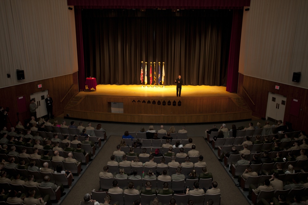 Chairman of the Joint Chiefs of Staff, Gen. Martin E. Dempsey, Visits Camp Lejeune