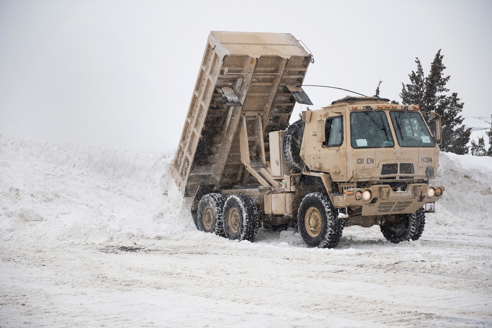 131st Engineer Company supports snow removal