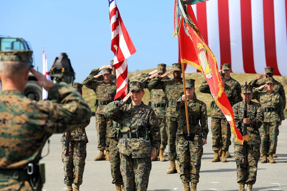 Sgt. Maj. Serrano-Tanksley relinquishes command to Sgt. Maj. Caputo