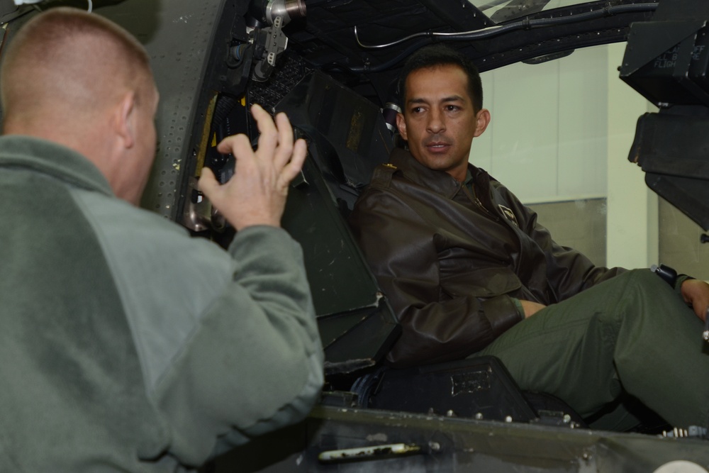 Colombian air force delegation visits SCNG Army Aviation at McEntire Joint National Guard Base
