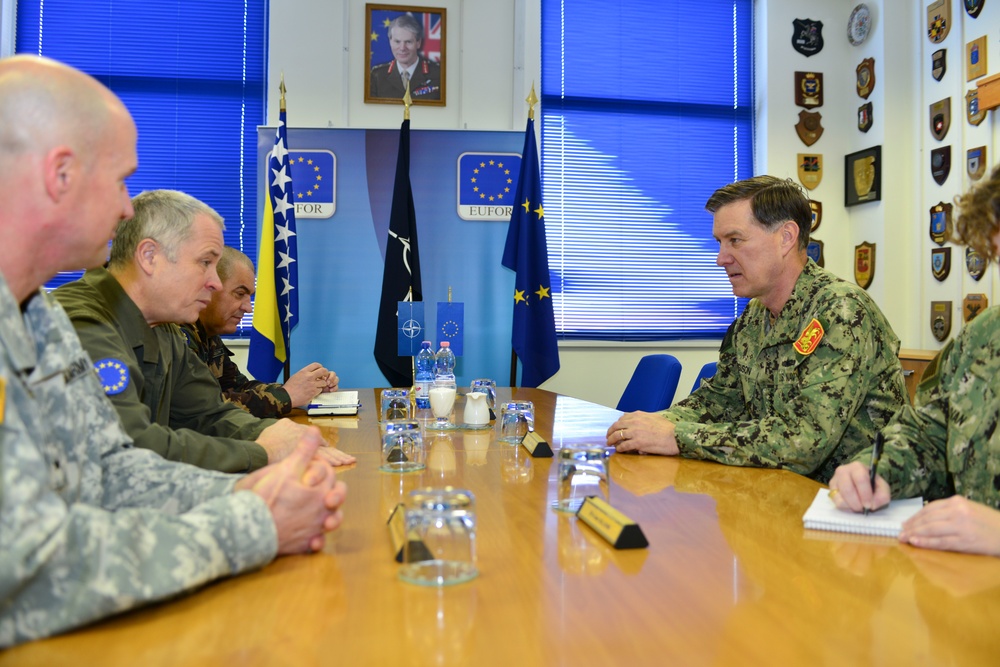JFC Naples commander visits NATO HQ Sarajevo