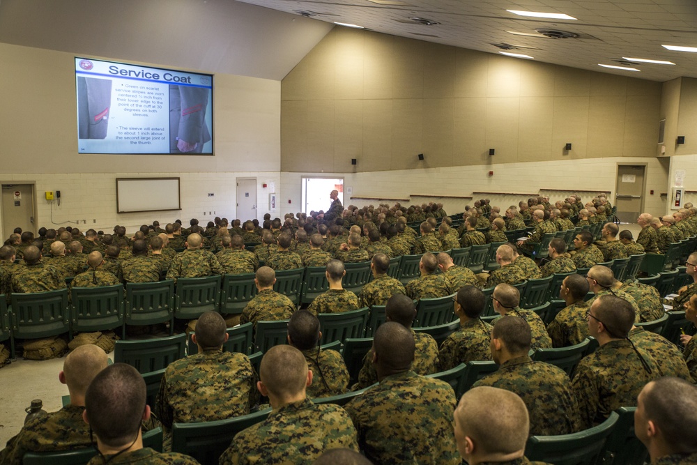 Marine recruits build academic skills in Parris Island classrooms