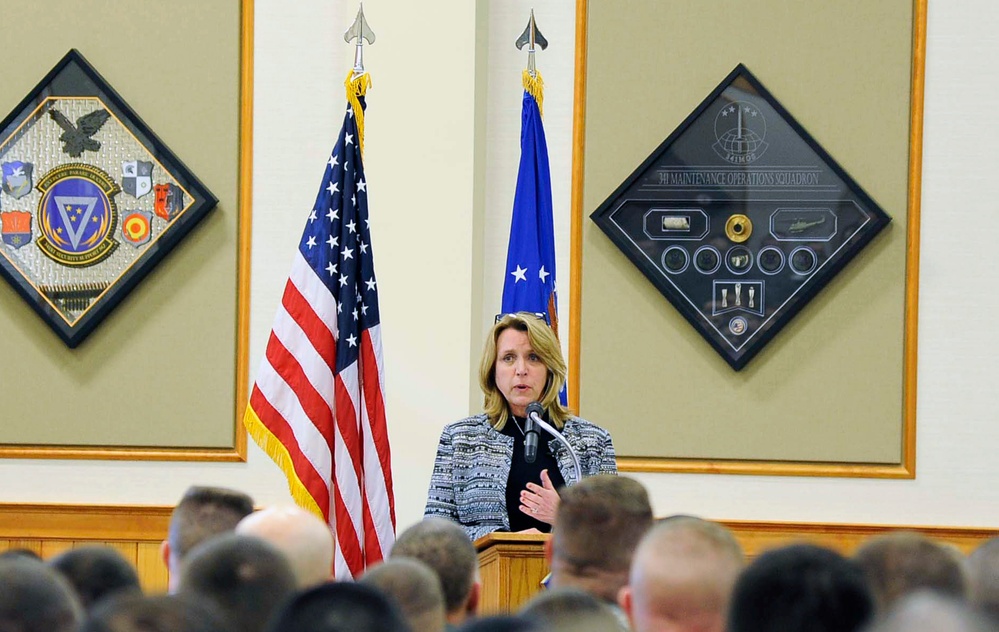 Secretary of the Air Force visits Malmstrom