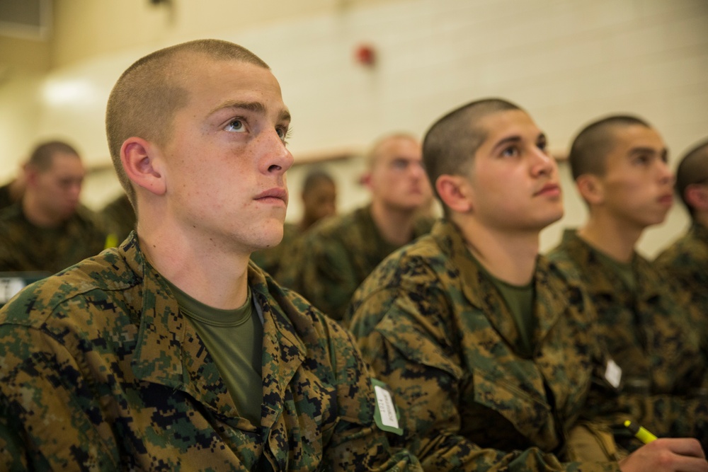 Photo Gallery: Marine recruits build academic skills in Parris Island classrooms