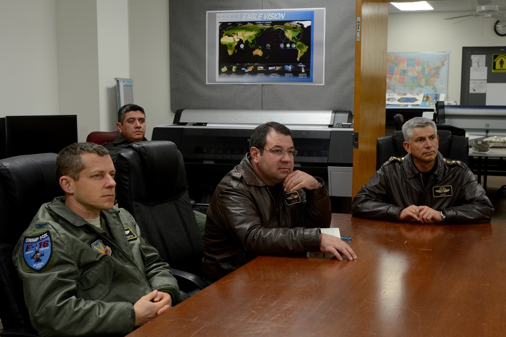 Colombian air force delegation visits Eagle Vision at McEntire Joint National Guard Base