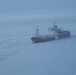 Canadian Coast Guard Ship Griffon breaks ice in Lake Erie