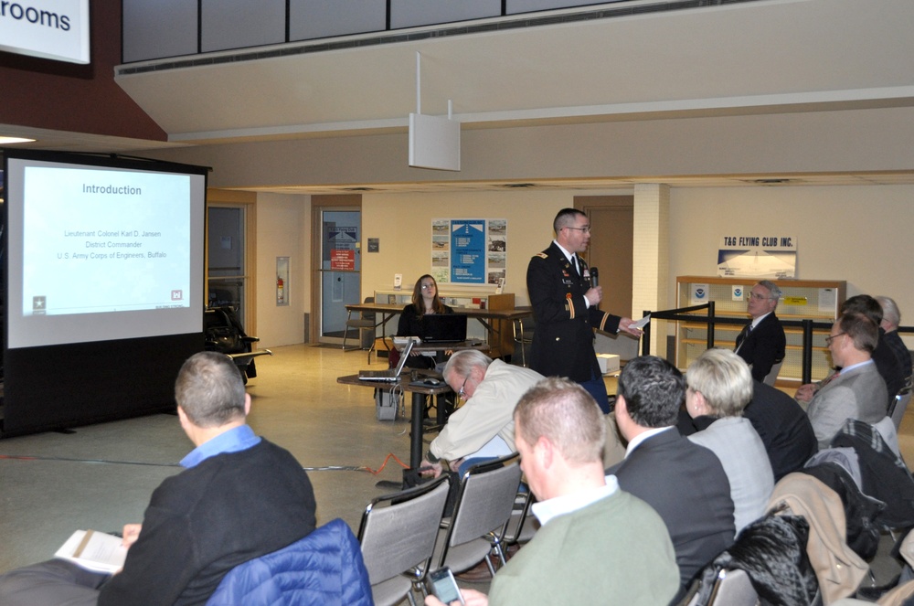 Lt. Col. Jansen addresses the Cleveland public