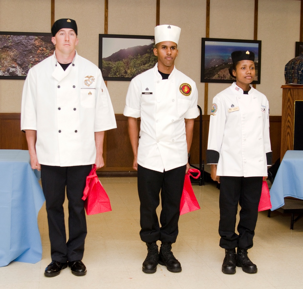 Anderson Hall Marines compete in Chef of the Quarter