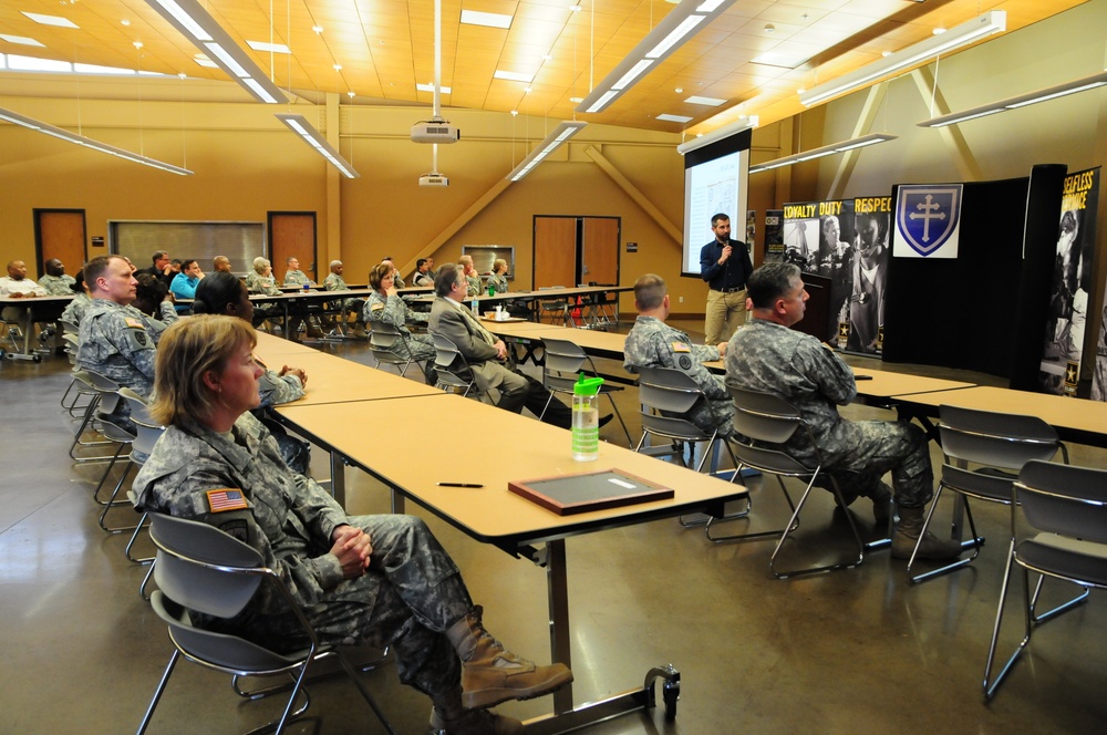 79th SSC receives history presentation of the 79th ID