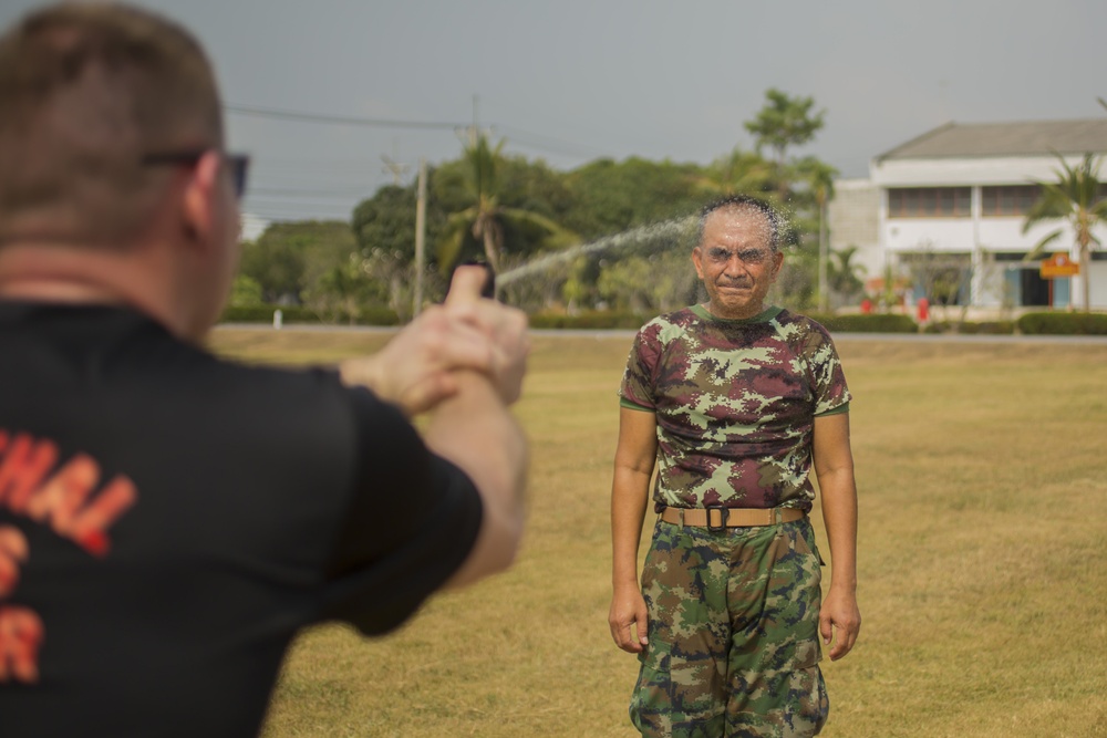 Thai, U.S. Marines qualify with OC spray