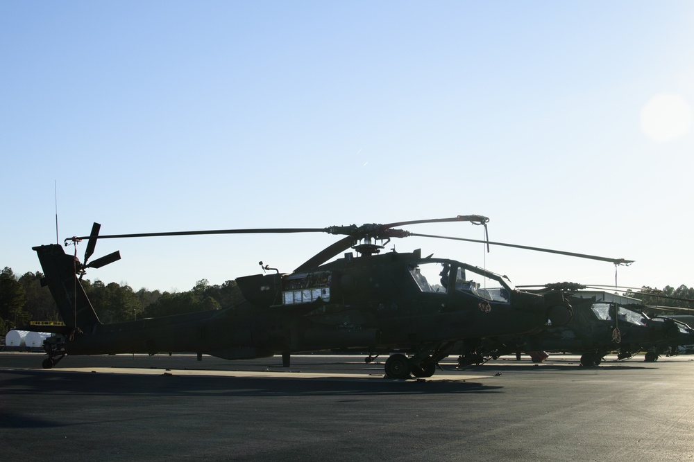 Saturday night skies: National Guard Apache pilots train over North Carolina
