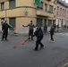 Crossage in the town of Chievres