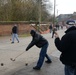 Crossage in the town of Chievres