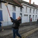 Crossage in the town of Chievres