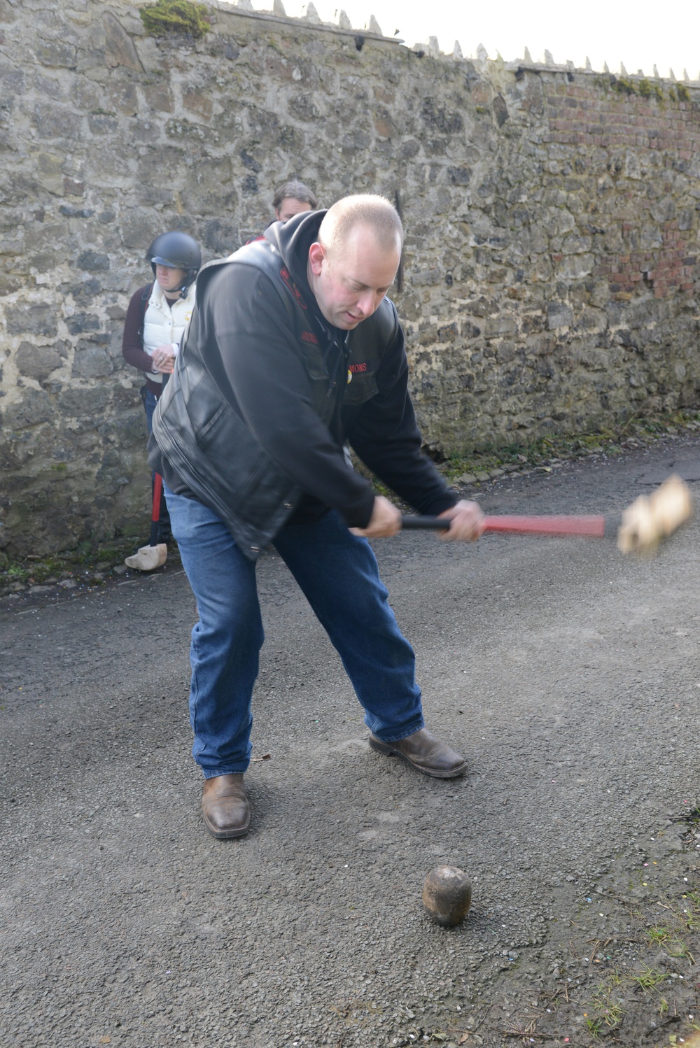 Crossage in the town of Chievres