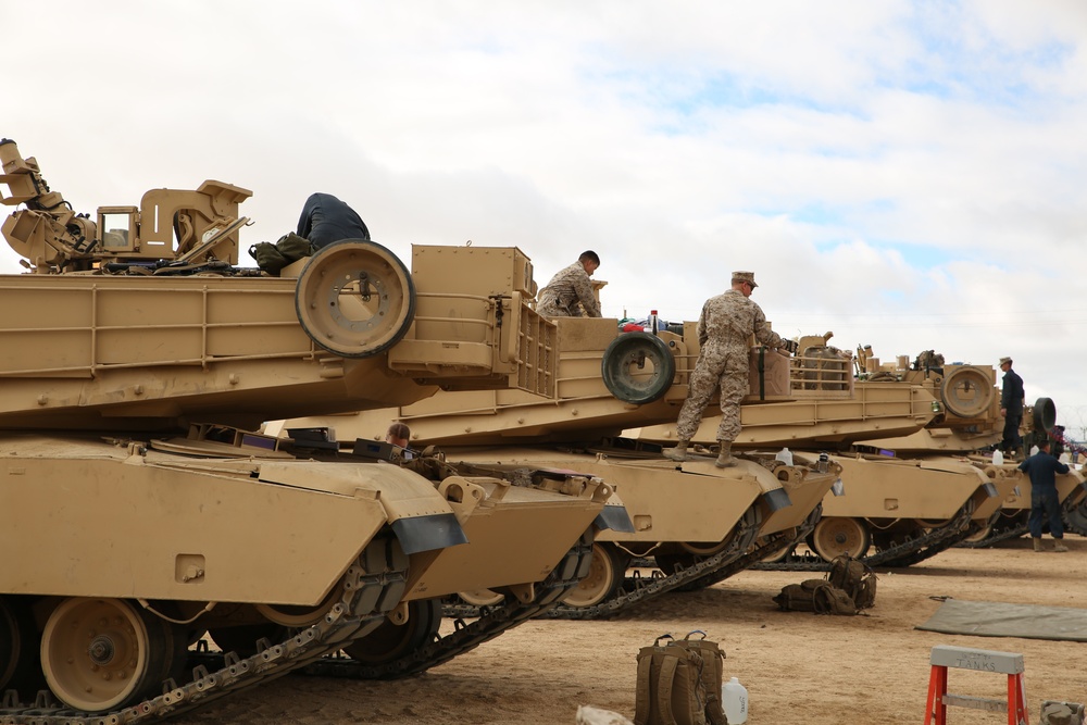 Integrated Task Force Tank Platoon prepares gear for assessment